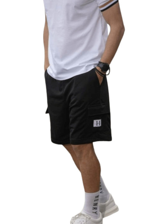 Henry Clothing Men's Shorts Cargo Black