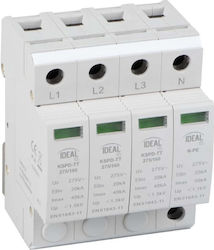 Ideal Мълниезащитен T2 Четириполюсен 20kA 36317