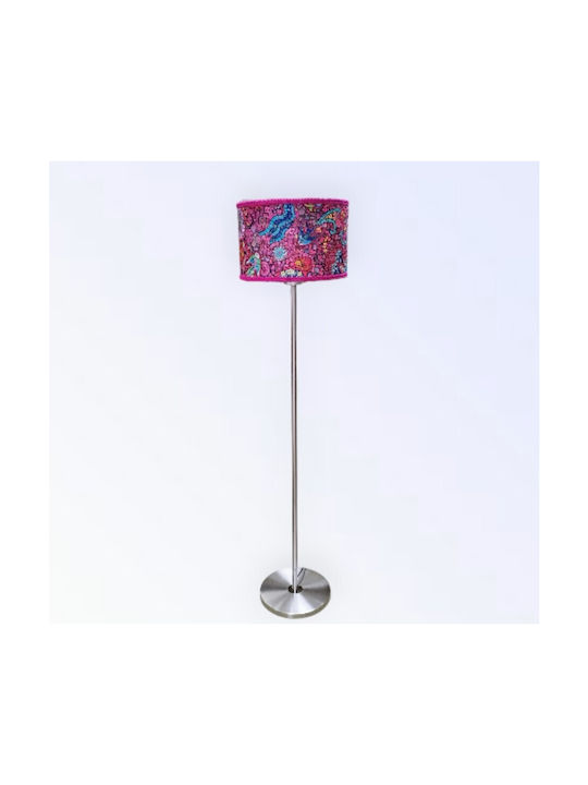 Oxygen Pink Vitr Floor Lamp H155xW1.55cm. with Socket for Bulb E27 Pink