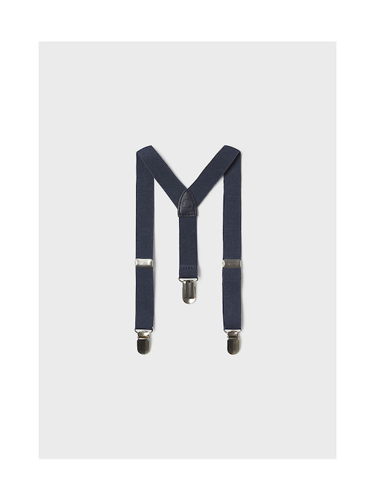 Mayoral Kids Suspenders with 3 Clips Navy Blue