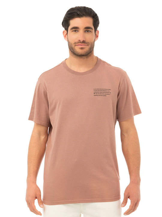 Be:Nation Men's Short Sleeve T-shirt Brown