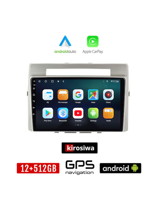 Kirosiwa Car Audio System for Toyota Verso 2004-2009 (Bluetooth/USB/AUX/WiFi/GPS/Apple-Carplay/Android-Auto) with Touch Screen 9"