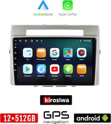 Kirosiwa Car-Audiosystem für Toyota Umkehr 2004-2009 (Bluetooth/USB/AUX/WiFi/GPS/Apple-Carplay/Android-Auto) mit Touchscreen 9"