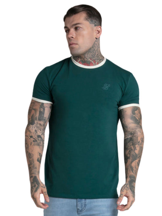 Sik Silk Men's Short Sleeve T-shirt Green