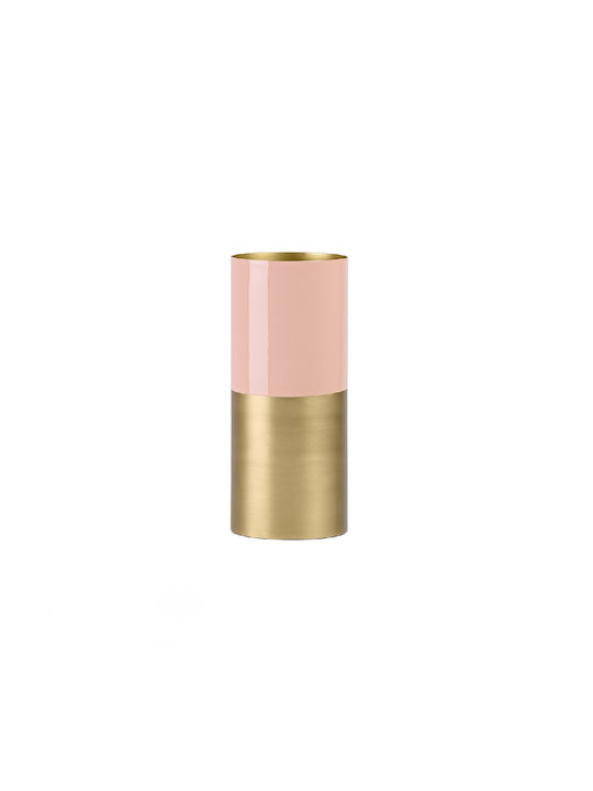 Capolavoro Διακοσμητικό Βάζο Metallisch Rosa 10x10x20cm 1Stück