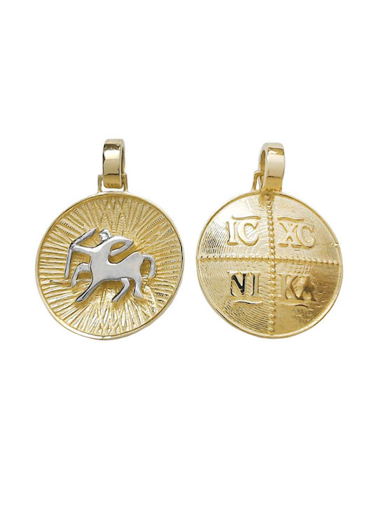 Goldjewels Charm Amulett Tierkreiszeichen Schütze aus Gold 14K