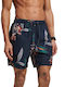 Costume de baie pentru bărbați Superdry M3010212a-8ul Dark Navy Hawaian