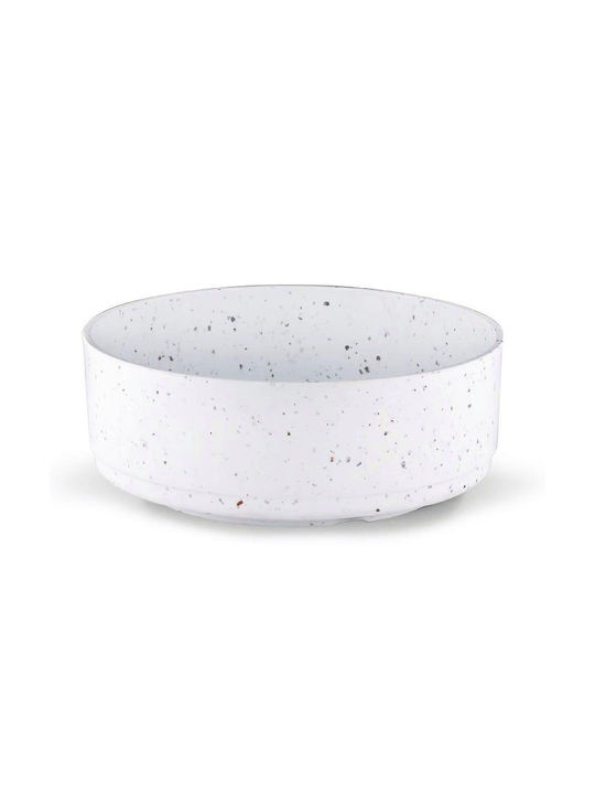 Espiel Melamine Salad Bowl White 24x24x9cm