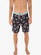 Men's Swimwear Bermuda Black with Patterns