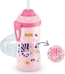 Nuk Baby & Kleinkind Becher Flexi Cup aus Silikon Rosa 1Stück 300ml