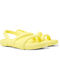 Camper Damen Flache Sandalen in Gelb Farbe