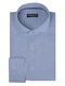 Prince Oliver Men's Shirt Linen Checked Blue