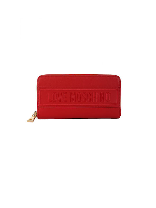 Love Moschino Geldbörse mit geprägtem Logo Rot