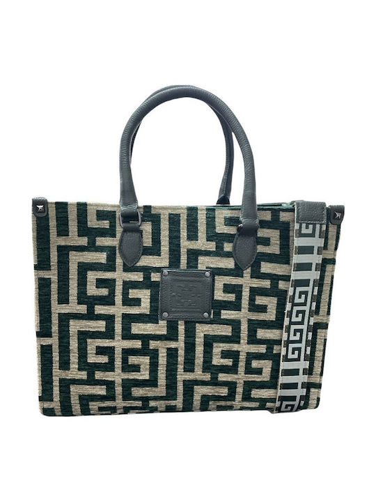 Midneto Leto Beige Cypress Green Chenille Labyr...