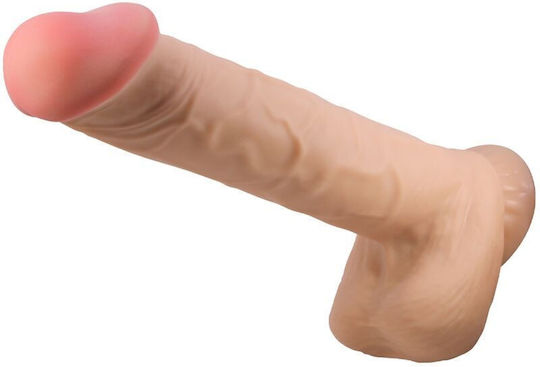 Pretty Love Sliding Skin Series Realistic Dildo Sliding Skin Suction Cup Flesh 26 Cm