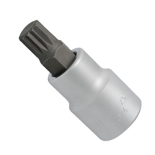 Unior Битов ключ с Spline връх и Квадратно Гнездо 1/2'' Размер M18 1бр