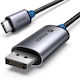 Ugreen Cm556 Video Cable USB-C male - DisplayPort Γκρι 3m 25839