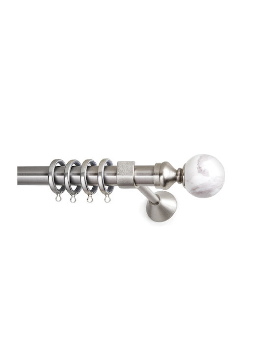 Anartisi Metallic Curtain Pole Inox Double with...