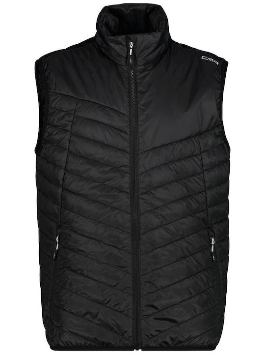Sleeveless Jacket Puffer Waterproof and Windproof Black