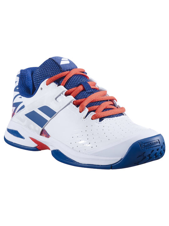 Babolat Αθλητικά Παιδικά Παπούτσια Running Propulse All Court White / Estate Blue