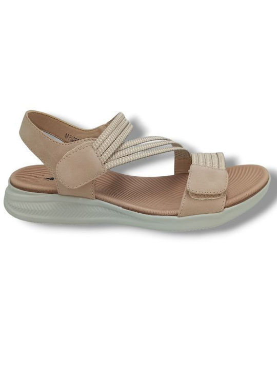 Antrin Women's Flat Sandals in Pink Color