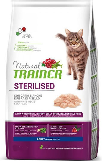 Natural Trainer Sterilized Dry Food for Adult Sterilized Cats with Turkey 10kg
