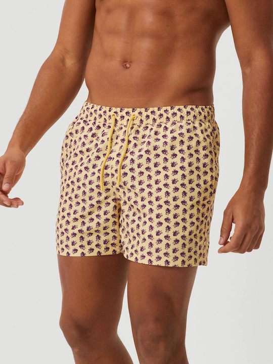 Björn Borg Men's Swimwear Shorts Beige with Patterns