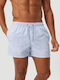 Men's Swimwear Shorts Light Blue with Patterns