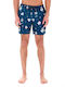 Emerson 241.EM504.45-PR420 Men's Swimwear Shorts Blue with Patterns