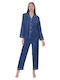 Fuanna Summer Women's Pyjama Set Blue