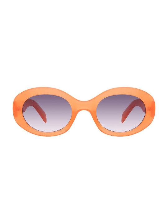 Women's Sunglasses with Orange Plastic Frame and Orange Gradient Lens 028047CP-02