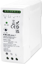 Qoltec DIN Rail UPS Power Supply