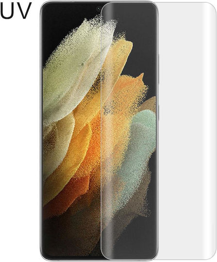 Samsung Galaxy S21 Ultra 5g Uv Liquid Curved Full Glue Tempered Glass Film