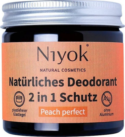 Cremă Deodorant Niyok Peach Perfect Fără Aluminiu 40gr