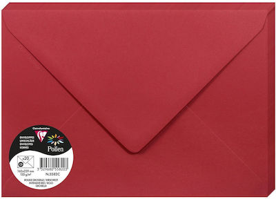 Clairefontaine Set of Envelopes Invitations 20pcs in Red Color