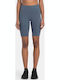Schulung Frauen Fahrrad Leggings Hochgeschnitten Blau