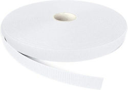 Velcro (Βέκρο) Ταινία Χριτς Χρατς 20mm ΒΕΛ2 ΛΕΥΚΟ 2cm σκληρό (με το μέτρο)