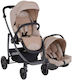 Graco Evo Trio Ρυθμιζόμενο Καρότσι 2 σε 1 Kατάλληλο για Nεογέννητο Μπεζ 9kg