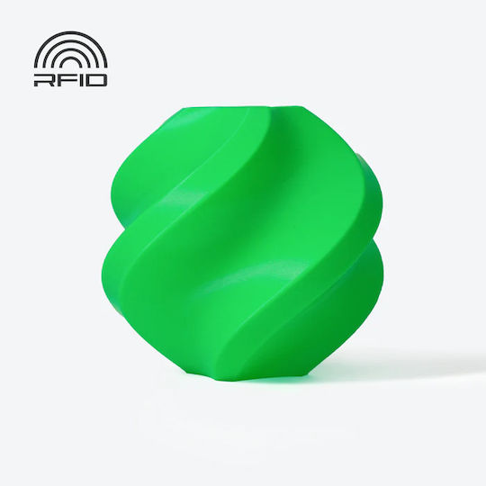 Bambu Lab PLA 3D Printer Filament 1.75mm Bambu Green 1kg 1τμχ (Spool)