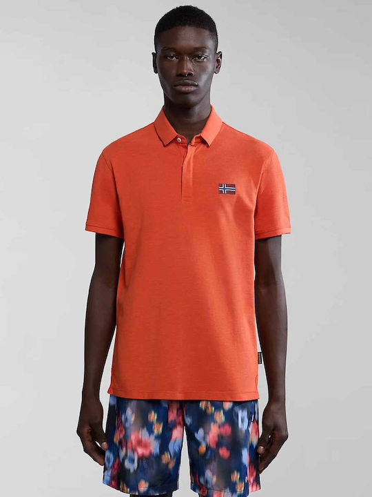 Napapijri Herren Shirt Polo Orange