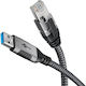 Goobay 70694 USB A auf RJ-45 Kabelkonverter Schwarz Silber