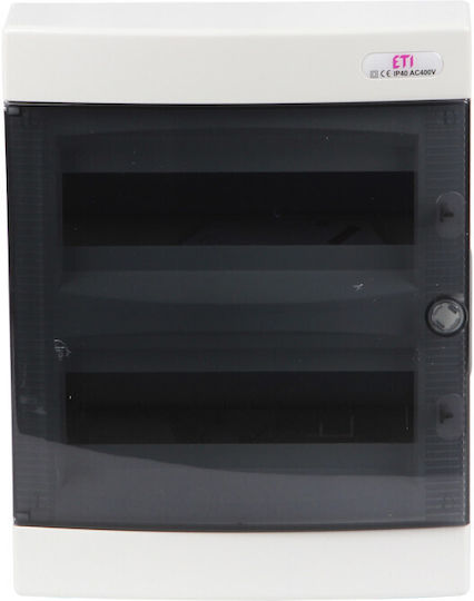 ETI Wall mounted 12-Elements Fuse Box with 2 Rows