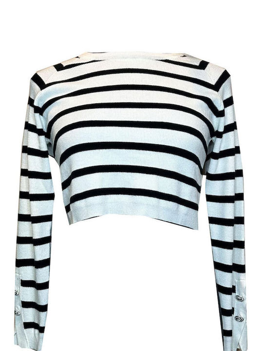 Vicolo Women's Blouse Striped White / Black