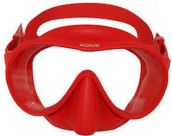 XDive Diving Mask Goa Mini in Red color