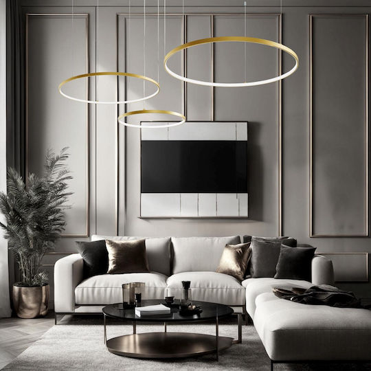 Viokef Maximos Hängelampe Gold 40x300cm Viokef Maximos Hängelampe Gold 40x300cm