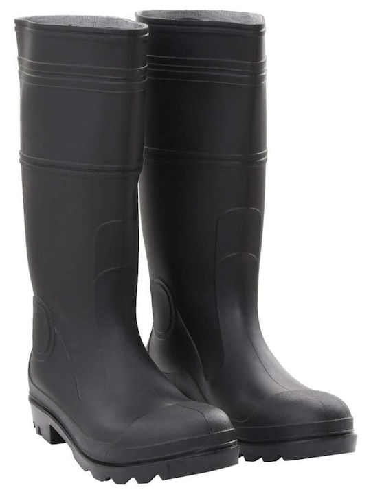 vidaXL Non-Slip Work Wellies Black