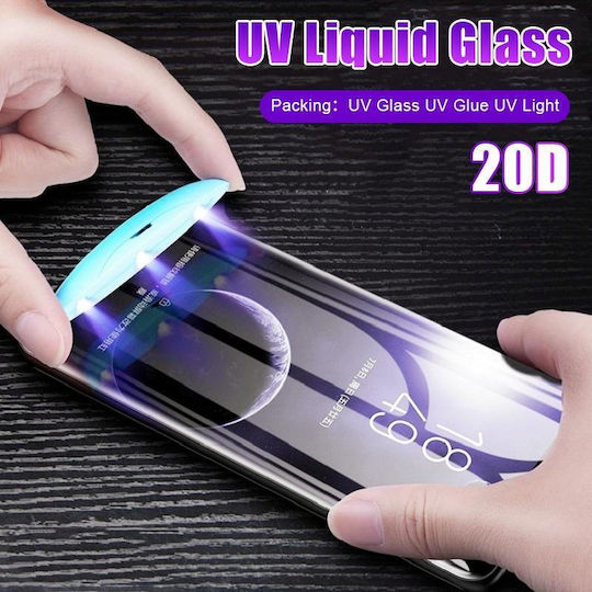 Uv Flüssigkeit gekrümmt voll Kleber voll Bildschirm gehärtetes Glas Galaxy S9 Plus
