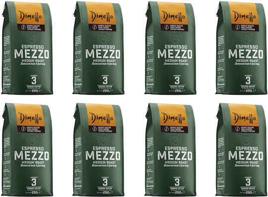Dimello Καφές Espresso Mezzo Αλεσμένος 250gr