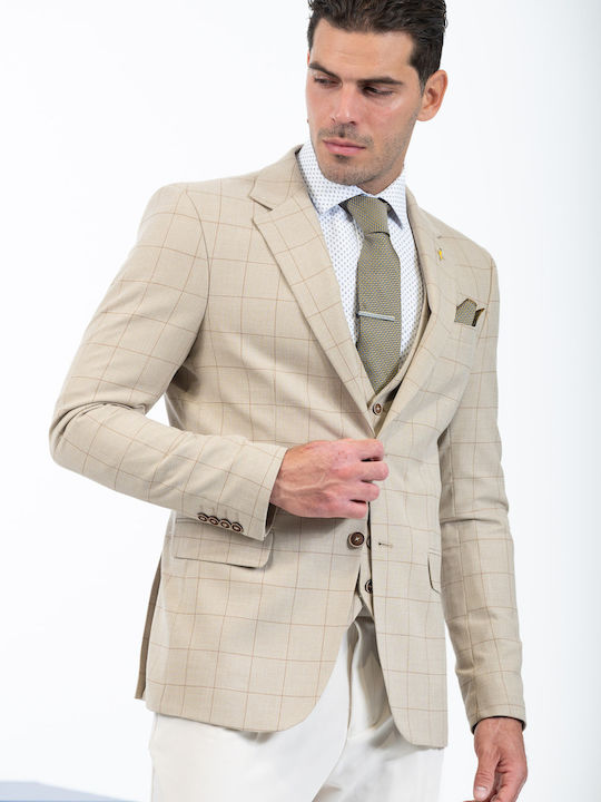 1400 Ανδρικό Γιλέκο Carbone Beige