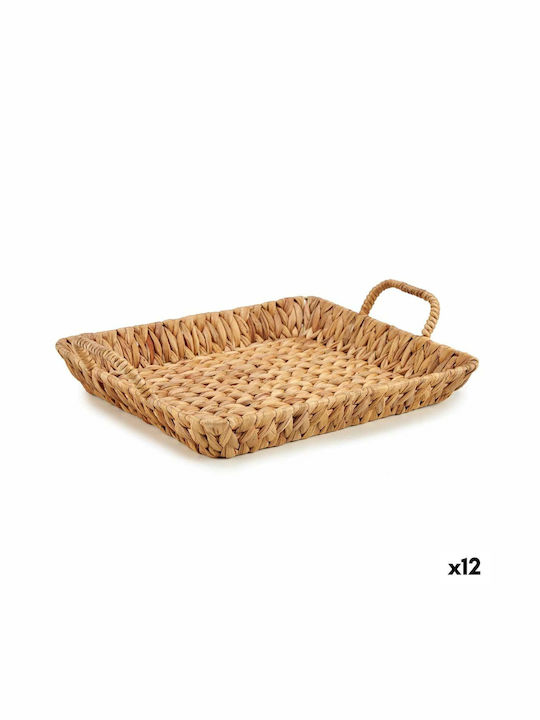 Set of Decorative Baskets Metal with Handles Brown 44x10x32.5cm 12pcs Gift Decor